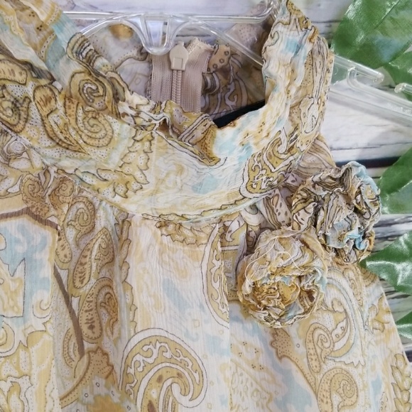 Elena Solano 100% silk high neck sleeveless blouse - Picture 3 of 8